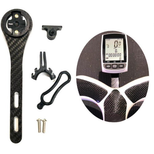 Compatible with Certain Brand Carbon Fiber Integrated Handlebar Computer Stand -b Ssxjv 1