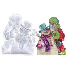 Silicone Christmas Santa Claus Wall-mounted Christmas-Clear