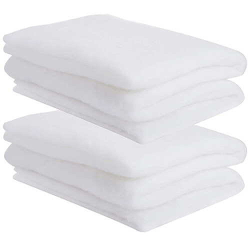 2Pcs White Artificial Snow Blanket Lightweight Xmas Party Scene Prop 1
