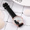 Mädchenuhr Cartoon Design Schwarzes Kunstleder Strap Kinder 4