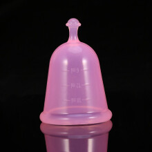 Roze siliconen menstruatiecup S/L lekvrij herbruikbaar voor vrouwelijke hygiëne