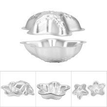 2 st handgjorda badbombsformar i aluminiumlegering, bubbelformar, gör-det-själv-verktyg för kakformar