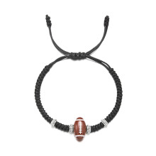 Elastisches, verstellbares Armband aus gewebtem Seil für-Rugby1