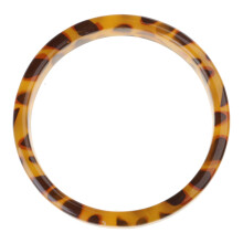 Fashion Polygon Resin Bracelet Leopard Mottled Bangle-   4