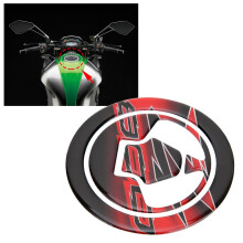 Motorrad-Tankdeckelaufkleber für Kawasaki Z800, Schwarz/Rot, Harz-Epoxidharz