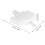 Fun Decorative White Key Holder - Middle Finger Design No Tools 2