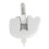 Fun Decorative White Key Holder - Middle Finger Design No Tools 4