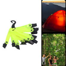 12 marcadores de sendero de PVC de alta visibilidad, clips reflectores verdes fluorescentes