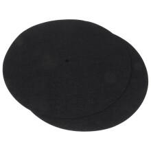 Turntable Mat 2Pack AntiStatic Felt Vinyl Record Protective Pad For Turntable Platter Disc Player Accessories Black