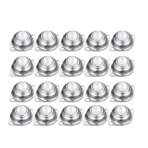 20 Pcs 1 Inch Nylon Ball Transfer Units Universal Rollers for Conveyor Systems