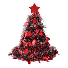 Santa Hat Tree Toppers Ornament Plastic Fabric Materials-02