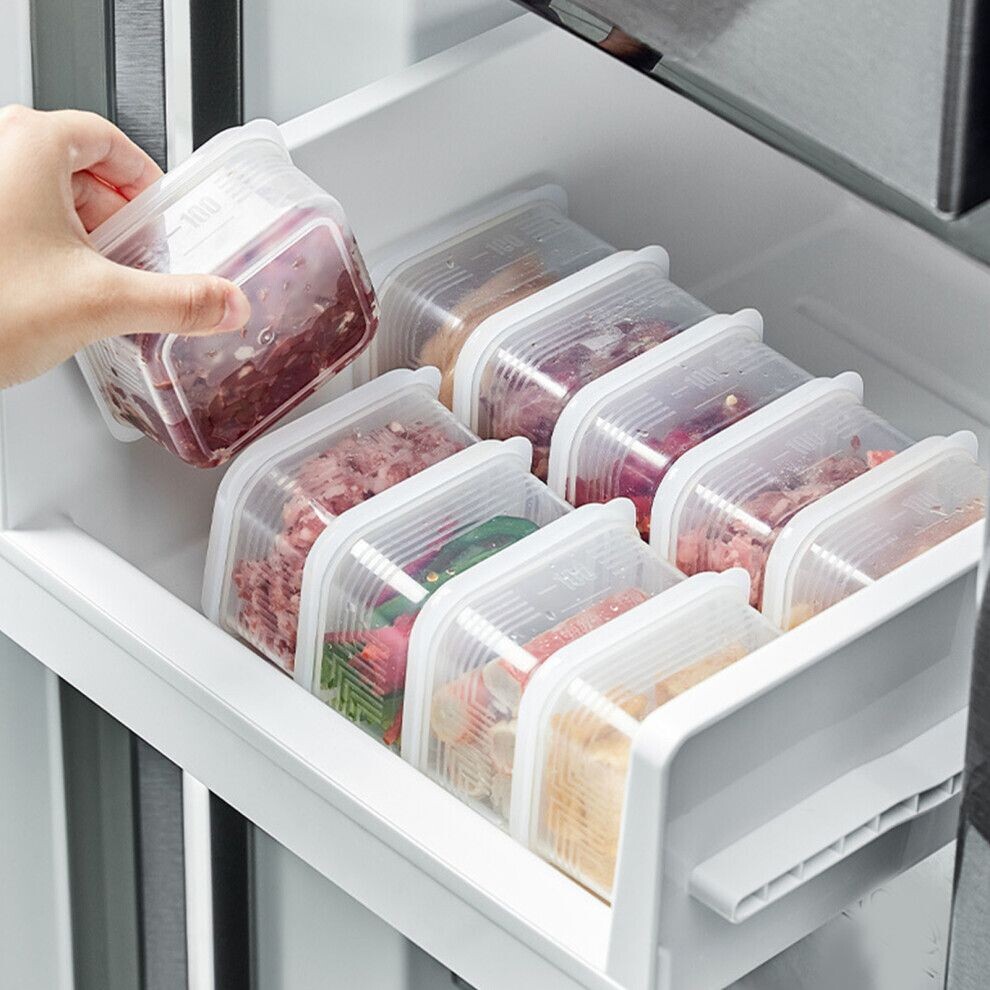 Plateau - Plateaux Ronds En Silicone Pour Congélateur Avec Couvercle Et Bac. Moule à Glaçons