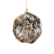 Glowing In Dark Pinecone Christmas Tree-8CM champagne color