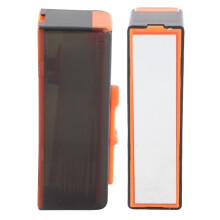 2pcs Refillable Floss Storage Cases with Mirror ABS Silicone Compact Dispenser
