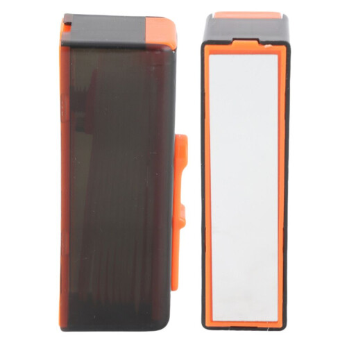 2pcs Refillable Floss Storage Cases with Mirror ABS Silicone Compact Dispenser