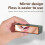 2pcs Refillable Floss Storage Cases with Mirror ABS Silicone Compact Dispenser 4