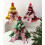 Santa Hat Tree Toppers Ornament Plastic Fabric Materials-02 5