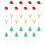 24Pcs Christmas Tree Deer Hat Cake Decorations 1