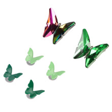 6 handgemaakte iriserende groene schoenclips – stijlvolle en elegante schoendecoratie