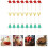 24Pcs Christmas Tree Deer Hat Cake Decorations 7