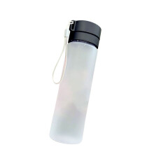 800 ml splitterskyddad, slagtålig PC-sportvattenflaska med mattsvart lock