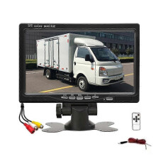 7-Inch 12V-36V LCD Car Monitor 16:9 800x480 with Dual Video Input for Rearview Camera Parking