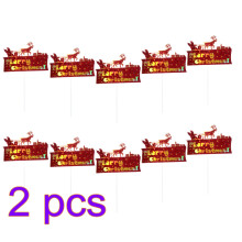 20 Pezzi Decorazioni Torta Natale, Toppers Per Cupcake