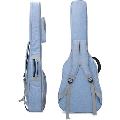 Guitar Bag Oxford Fabric Pearl Cotton Interlayer Thickened Backpack Waterproof Blue 2