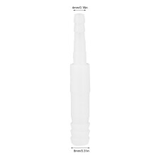 Akvariumvattenrörskopplingar 5 st 4 mm och 8 mm raka plastkopplingar