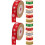 2 Count Wrapping Ribbon For Presents Chrustmas Bow Making Ribbons 5