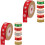 2 Count Wrapping Ribbon For Presents Chrustmas Bow Making Ribbons 3