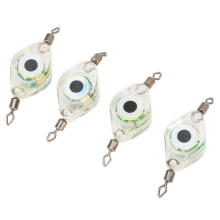 Luz LED versátil para atraer peces con forma de ojo, 160 mAh, con anillos giratorios