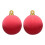 Christmas Flocking Inflatable Decors Set 2PCS Weather-Red 40cm 1