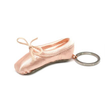 Ballet Shoe Pendant Keychain with Embroidery-German satin