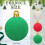 Christmas Flocking Inflatable Decors Set 2PCS Weather-Red 40cm 7