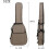 41 Inch Guitar Bag Acoustic Classical Case Soft Carry Bag Polyester Double Shoulder Backpack Black 3