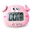 Pink Digital Kitchen Timer Alarm Clock, Precise Timekeeping for Cooking & Household 2