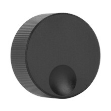 32x13mm Lautstärkereglerknopf, schwarz mattiert, massiver Aluminiumknopf für 6mm Potentiometer