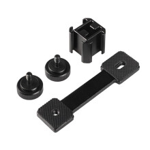 Three Headed Hot Shoe Bracket Rack Aluminum Alloy 3In1 Camera Mount Stand For Fill Light And Monitors