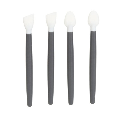 Versatile 4Pcs Silicone Swabs Kit for Ears & Precise Makeup Fixes