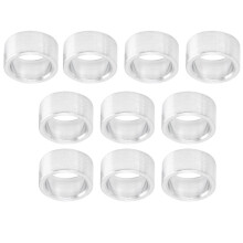 10 st. distansbrickor i aluminiumlegering, rund packning, 6 mm innerdiameter, 8 mm ytterdiameter för
