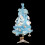 1Set Mini Blue PVC Xmas Tree Lighted Christmas Ornament Decoration 1