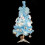 1Set Mini Blue PVC Xmas Tree Lighted Christmas Ornament Decoration 9
