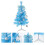 1Set Mini Blue PVC Xmas Tree Lighted Christmas Ornament Decoration 7