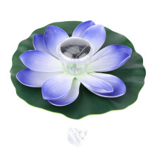 Lotus Bloom solcellelamper, ideelle for utendørs hagebassengfontene, solcelledrevet landskapsbelysning, vanntett solcellelilje for dekorativ oase