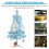 1Set Mini Blue PVC Xmas Tree Lighted Christmas Ornament Decoration 11