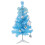 1Set Mini Blue PVC Xmas Tree Lighted Christmas Ornament Decoration 4