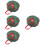 4pcs Xmas Bag Round Dustproof Storage Pouch Green 6