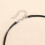 Einzigartige geometrisch facettierte Legierungshalskette im 4