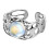 Trend Vintage Opal Irregular Natural Stone Ring Opal-B 1